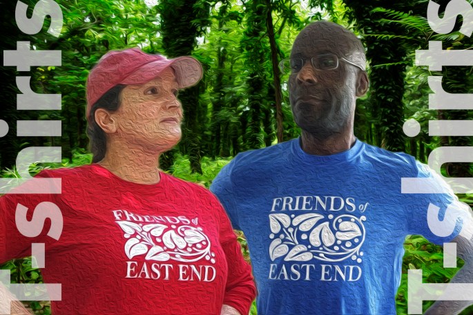 7 July 2019—East End Cemetery, Henrico County/Richmond, VA—Erin clears pokeweed. Portrait with Erin, Teacake, and BP.